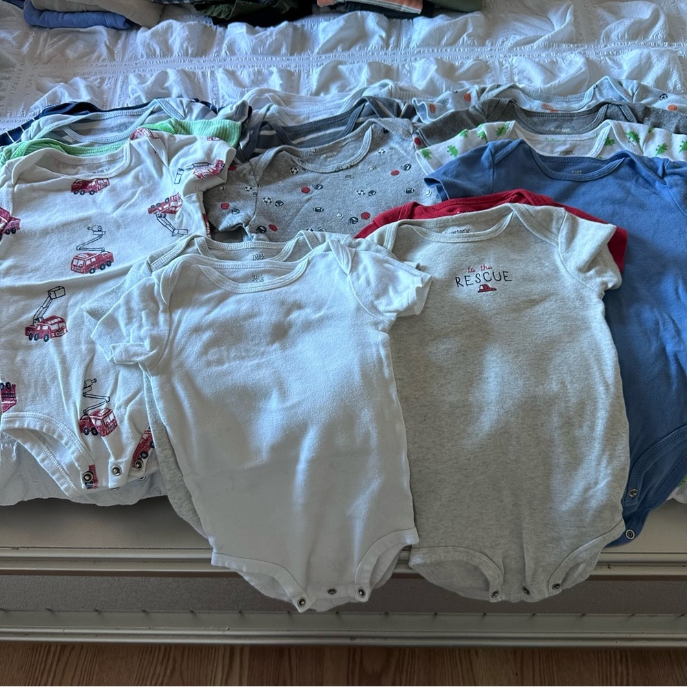 Set of 16 Carters Onesies Size 18 Months